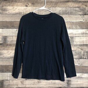 Mack Weldon Pima Cotton Women's Long Sleeve Blue T-Shirt Size Small